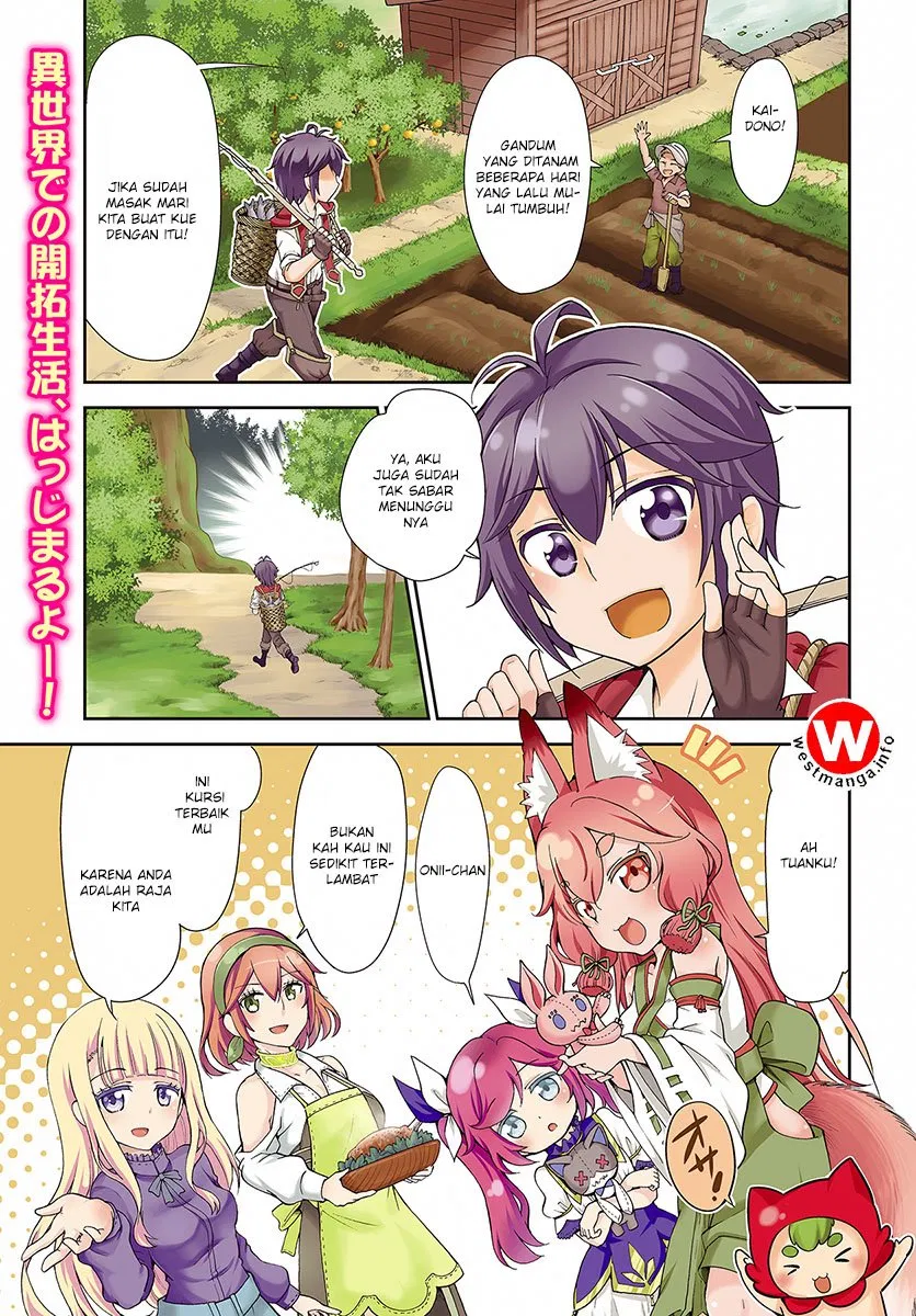 Tenohira Kaitakumura de Isekai Kenkouki ~Fueteku Yome-tachi to Nonbiri Mujintou Raifu~ Chapter 1