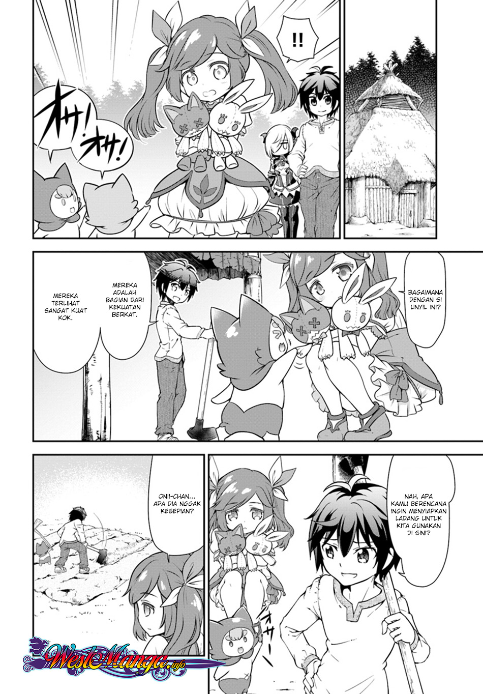 Tenohira Kaitakumura de Isekai Kenkouki ~Fueteku Yome-tachi to Nonbiri Mujintou Raifu~ Chapter 9