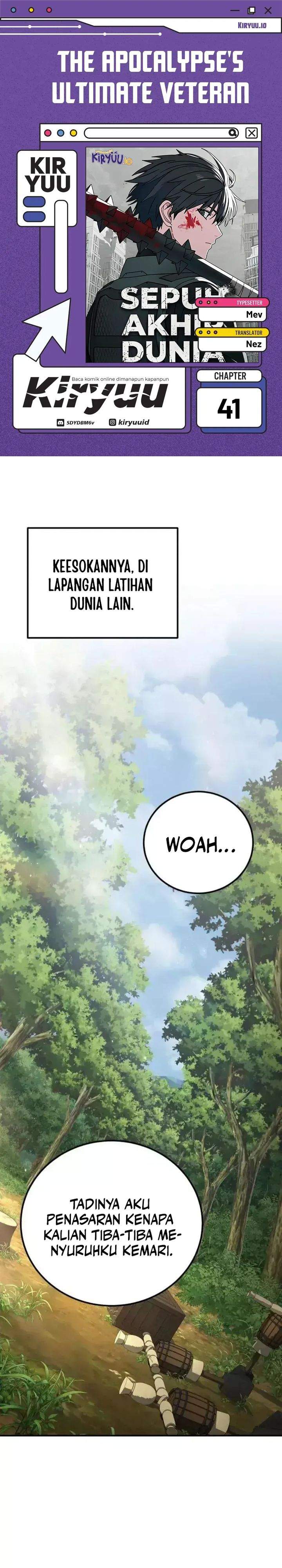 The Apocalypse’s Ultimate Veteran Chapter 41