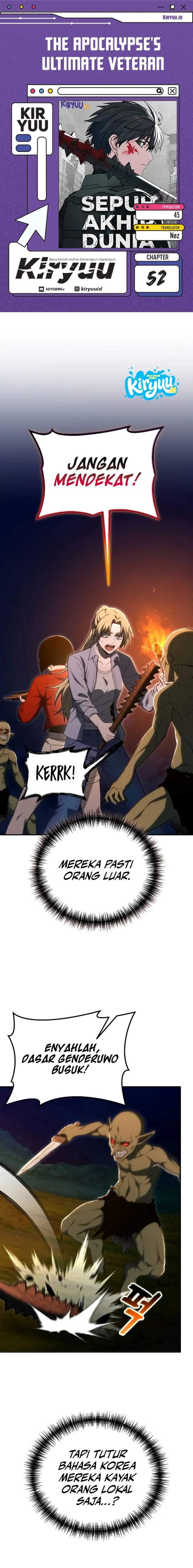 The Apocalypse’s Ultimate Veteran Chapter 52