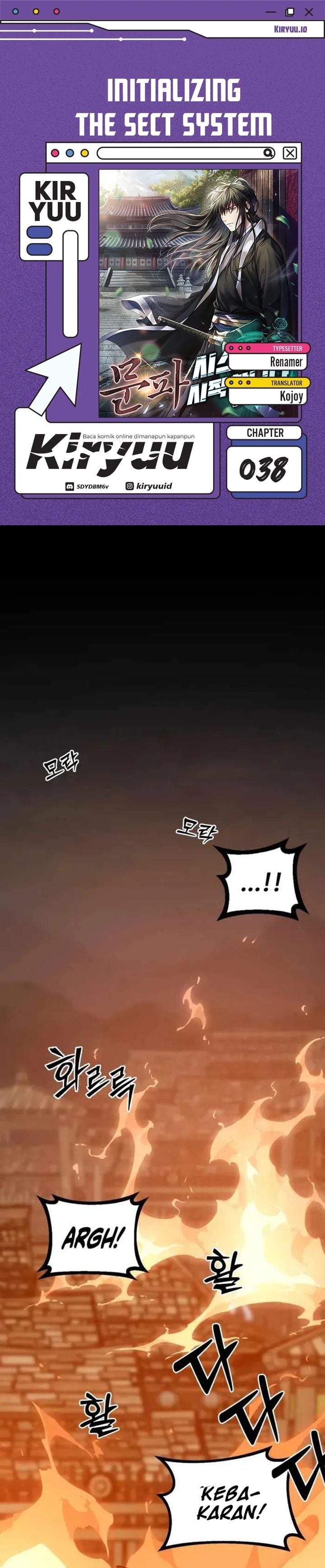 Initializing the Sect System Chapter 38
