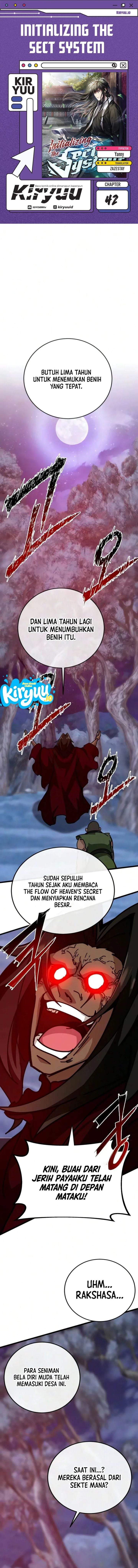 Initializing the Sect System Chapter 42