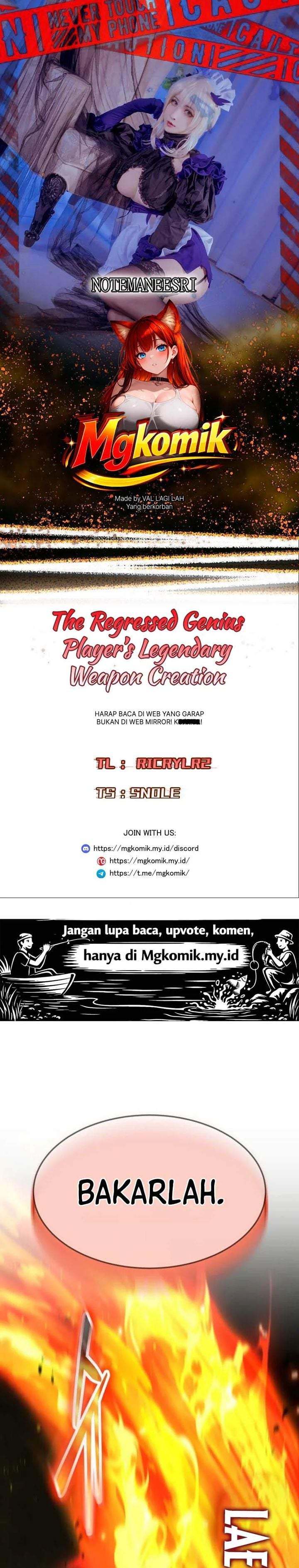 The Regressed Genius Player’s Legendary Weapon Creation Chapter 82