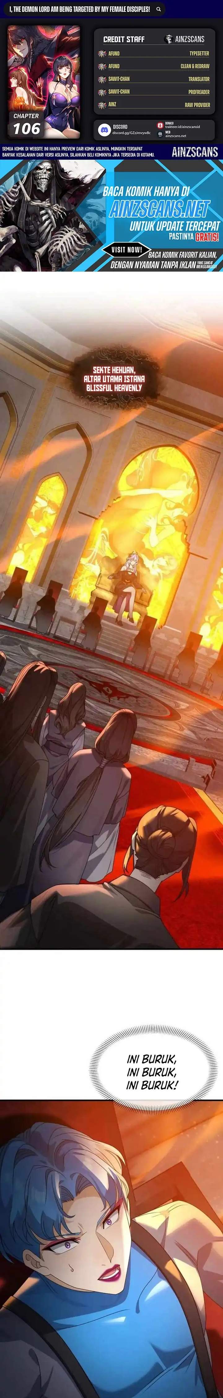 I Love the Demon Lord So Much That Even My Female Disciples Want to Kill Me Chapter 106