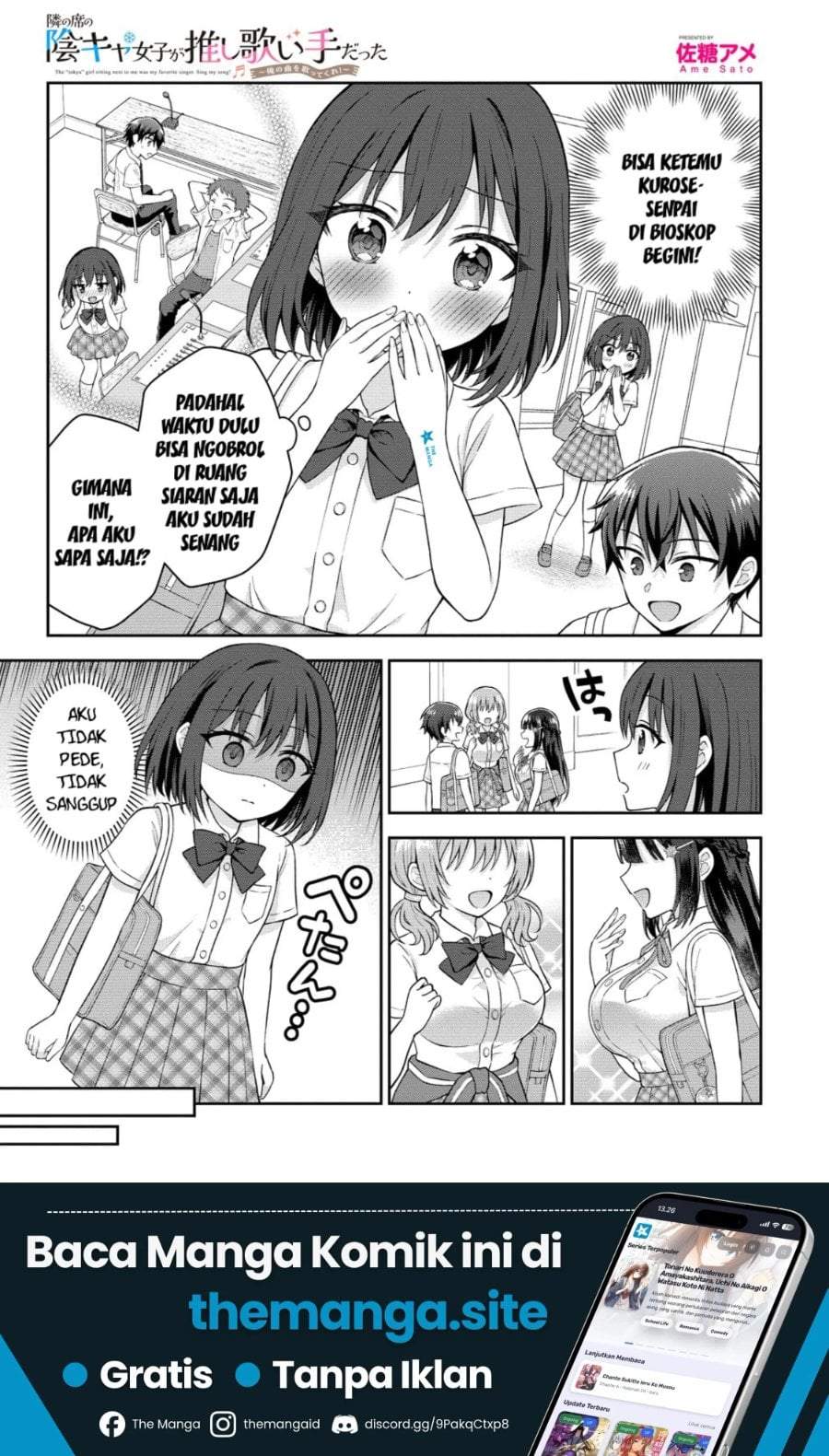 Tonari no Seki no Inkya Joshi ga Oshi Utaite Datta – Ore no Kyoku wo Uttatekure! Chapter 19