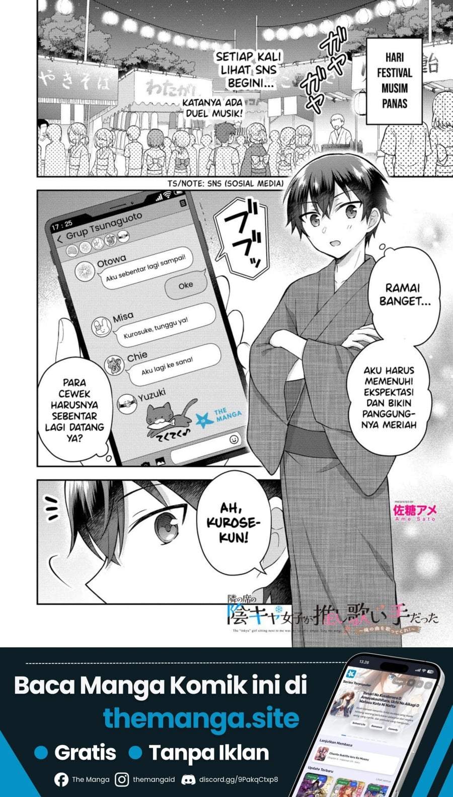 Tonari no Seki no Inkya Joshi ga Oshi Utaite Datta – Ore no Kyoku wo Uttatekure! Chapter 20