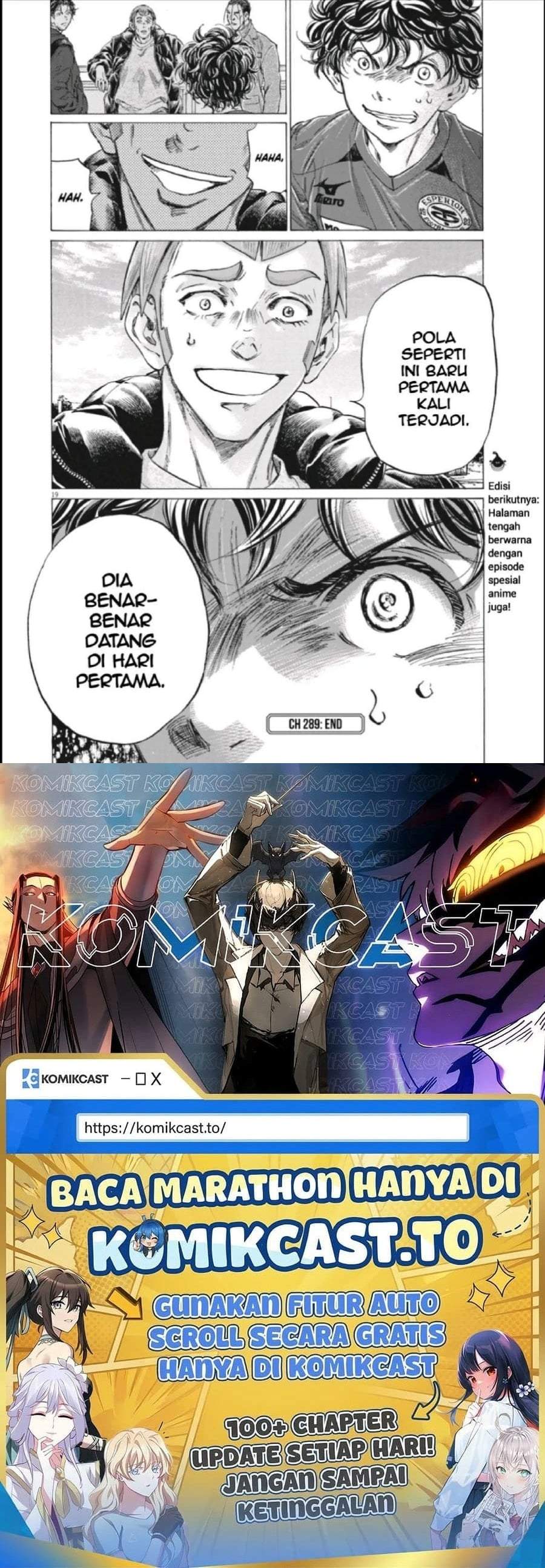 Ao Ashi Chapter 289