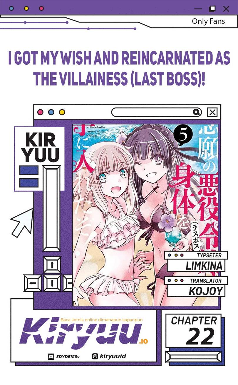 Nengan no Akuyaku Reijo (Last Boss) no Karada o Te ni Ireta zo! Chapter 22