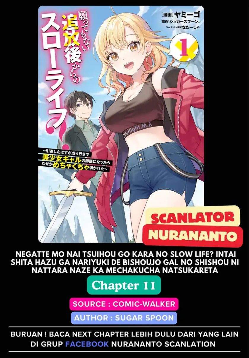 Negatte mo Nai Tsuihou Go kara no Slow Life? Intai Shita Hazu ga Nariyuki de Bishoujo Gal no Shishou ni Nattara Naze ka Mechakucha Natsukareta Chapter 11