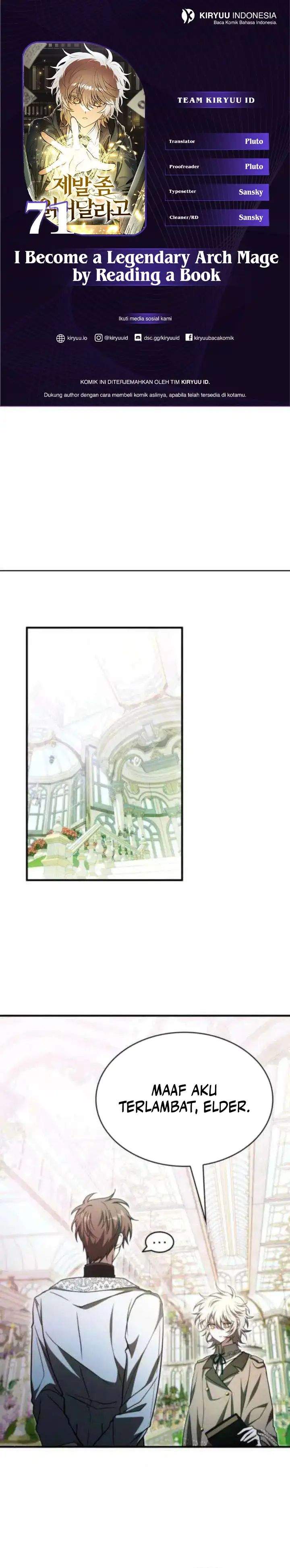 I Become a Legendary Arch Mage by Reading a Book Chapter 71