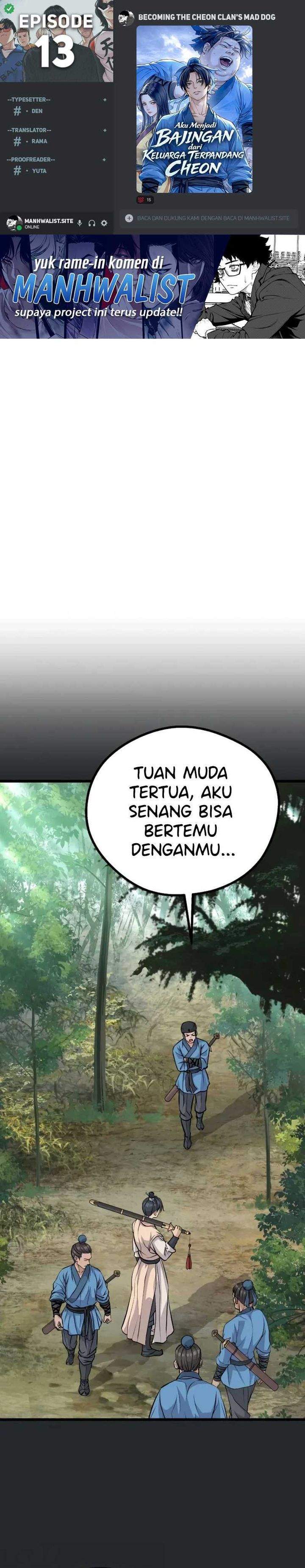 Becoming the Cheon Clan’s Mad Dog Chapter 13