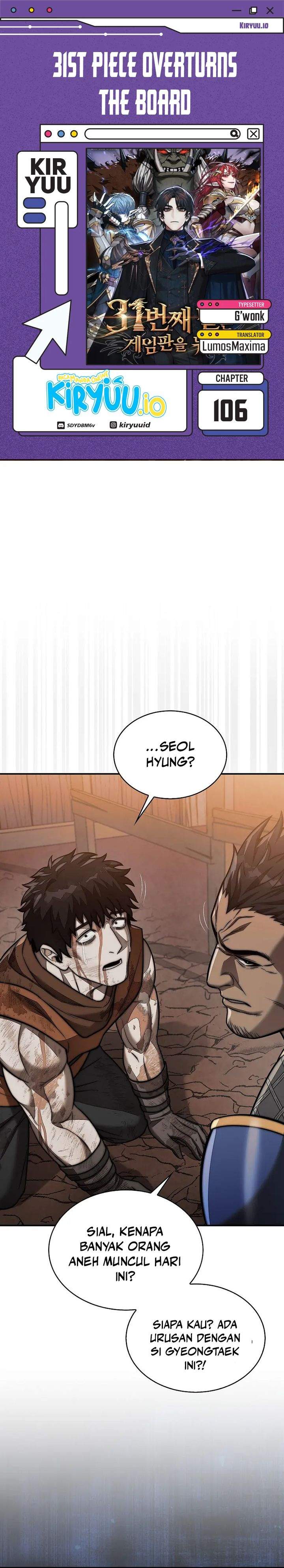 The 31st Piece Turns the Tables Chapter 106