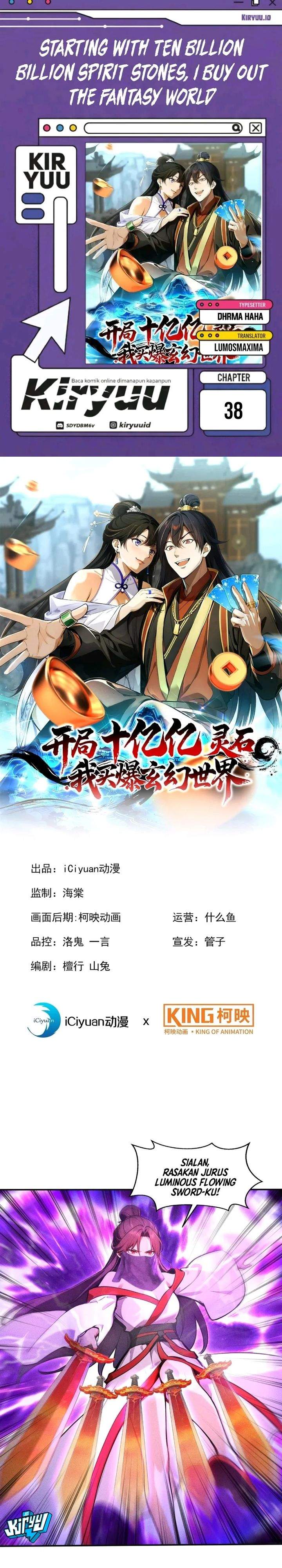Starting with Ten Billion Spirit Stones, I Buy Out the Fantasy World Chapter 38