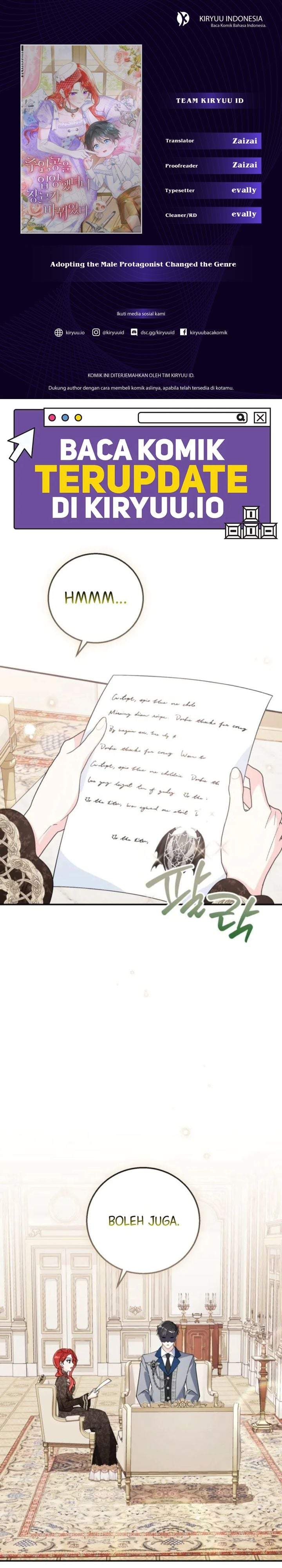 Adopting the Male Protagonist Changed the Genre Chapter 19