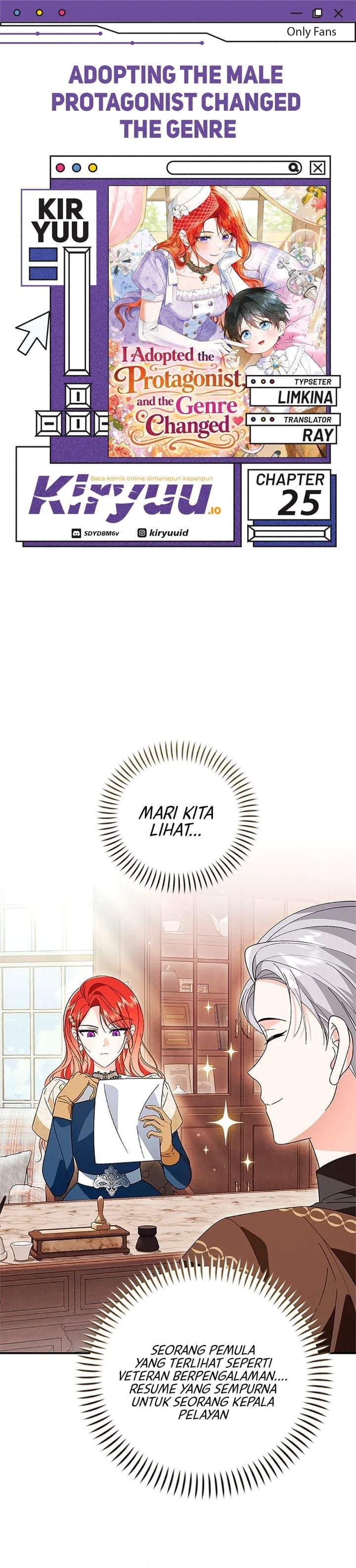 Adopting the Male Protagonist Changed the Genre Chapter 25