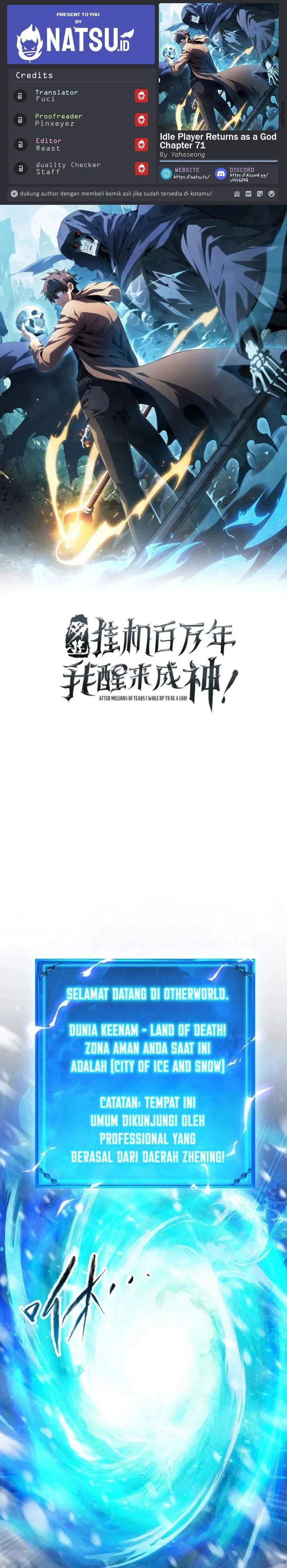 Idle Player Returns as a God Chapter 71