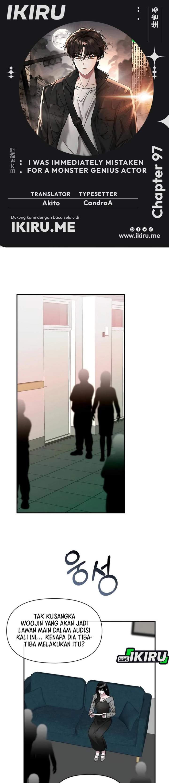 I Was Immediately Mistaken for a Monster Genius Actor Chapter 97