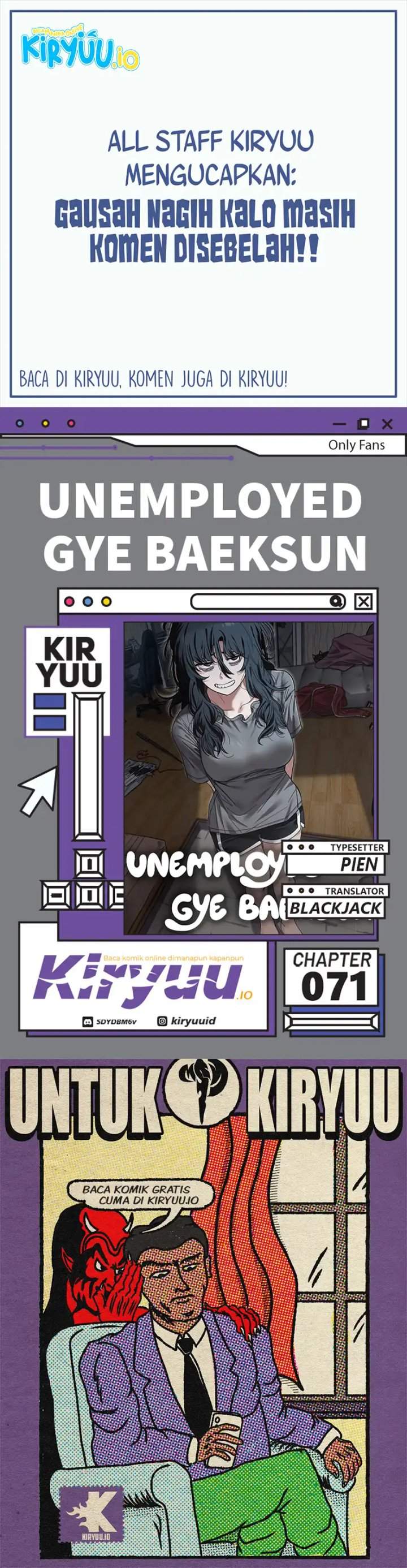 Unemployed Gye Baeksun Chapter 71