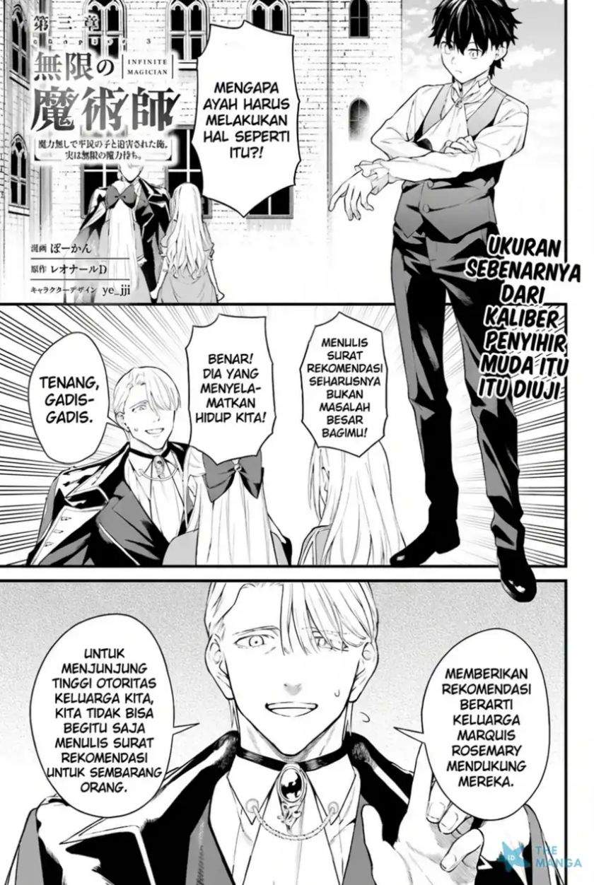 Mugen no Majutsu Shi Maryoku Nashi de Heimin no Ko to Hakugai Sareta Ore. Jitsuha Mugen no Maryoku Mochi Chapter 3