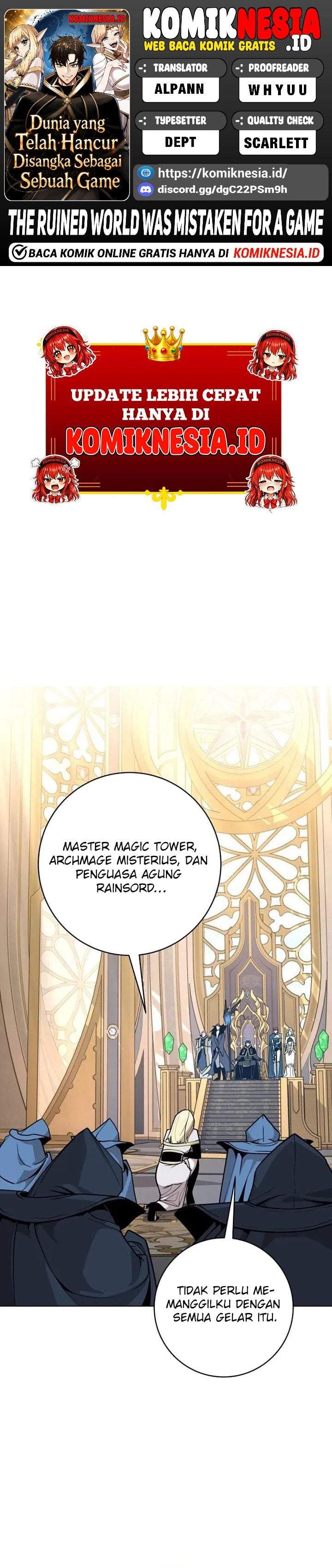 The Ruined World Was Mistaken for a Game Chapter 3