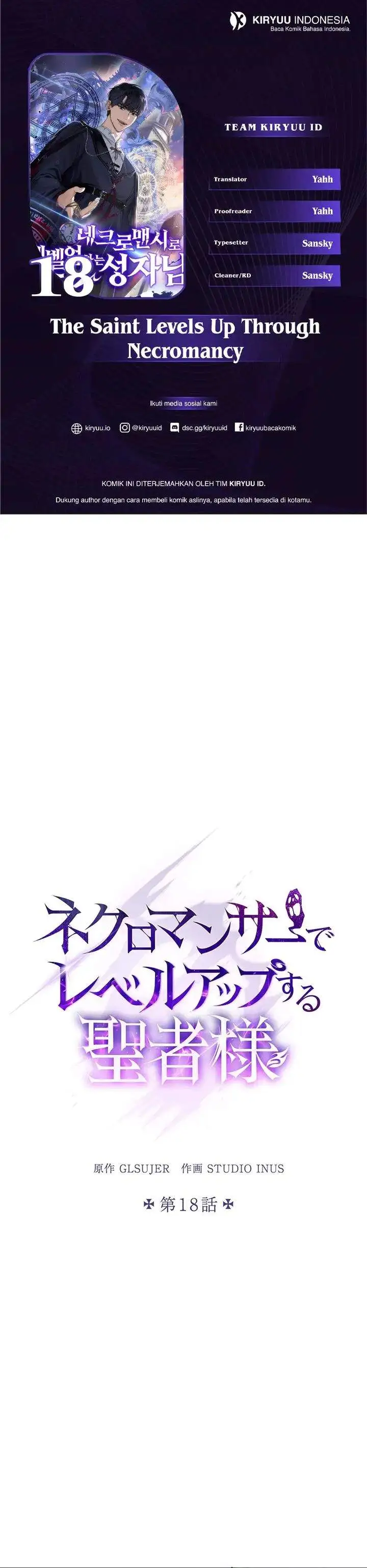 The Saint Levels up Through Necromancy Chapter 18