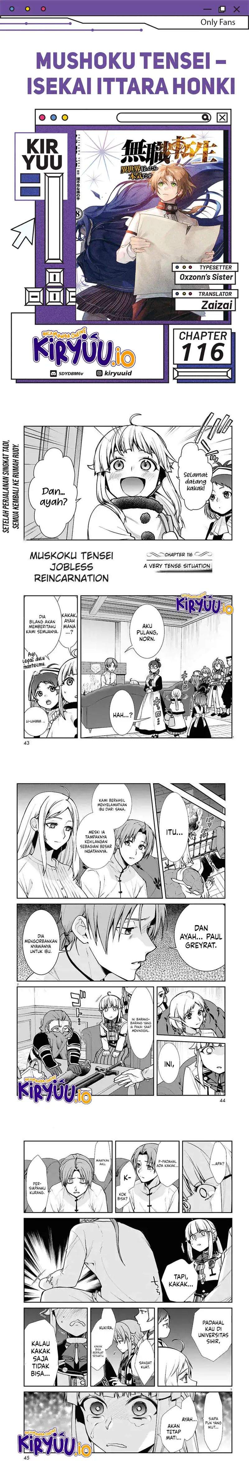 Mushoku Tensei: Isekai Ittara Honki Dasu Chapter 116