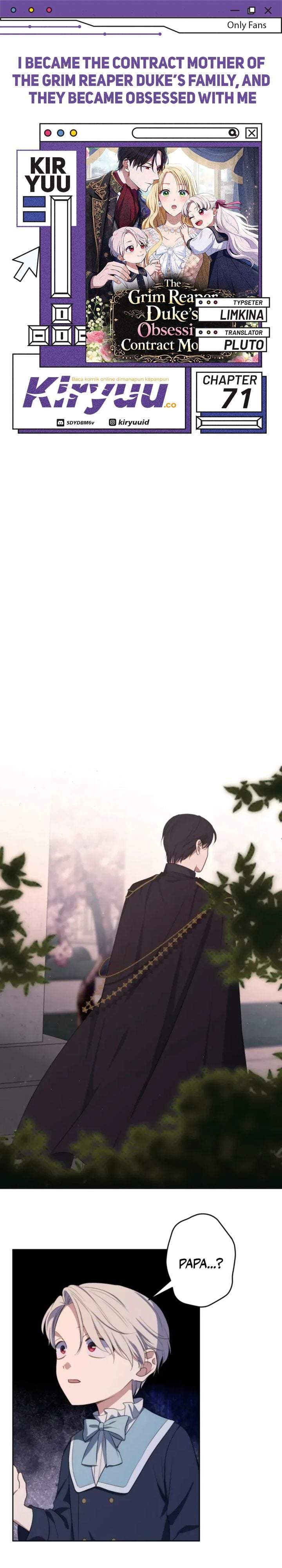 I Became the Contract Mother of the Grim Reaper Duke’s Family and They Became Obsessed With Me Chapter 71