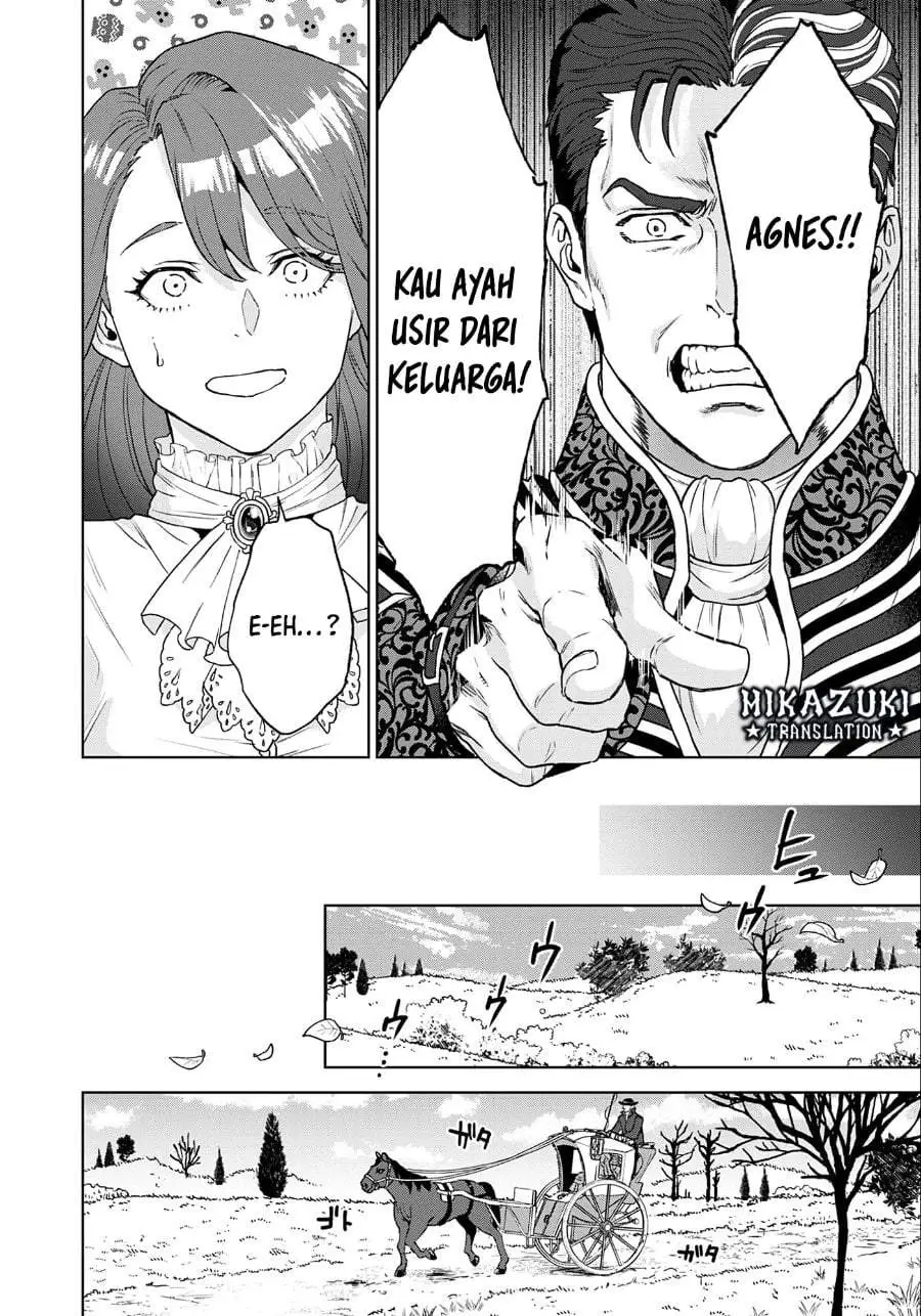 Shounin Reijou Agnes Henkyou ni Tsuihou Sareta Akuyaku Reijou wa Shousai o Hakki Shi Nariagaru Chapter 1
