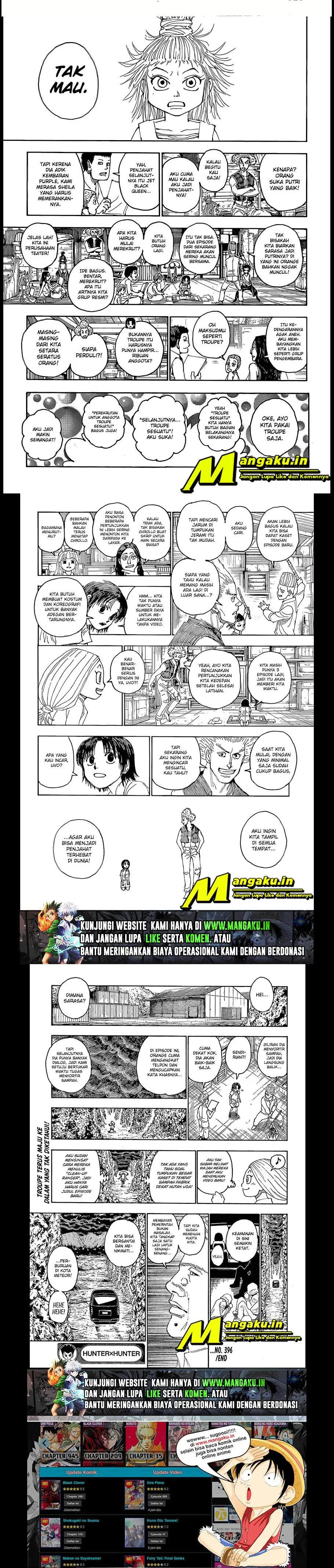 Hunter x Hunter Chapter 396
