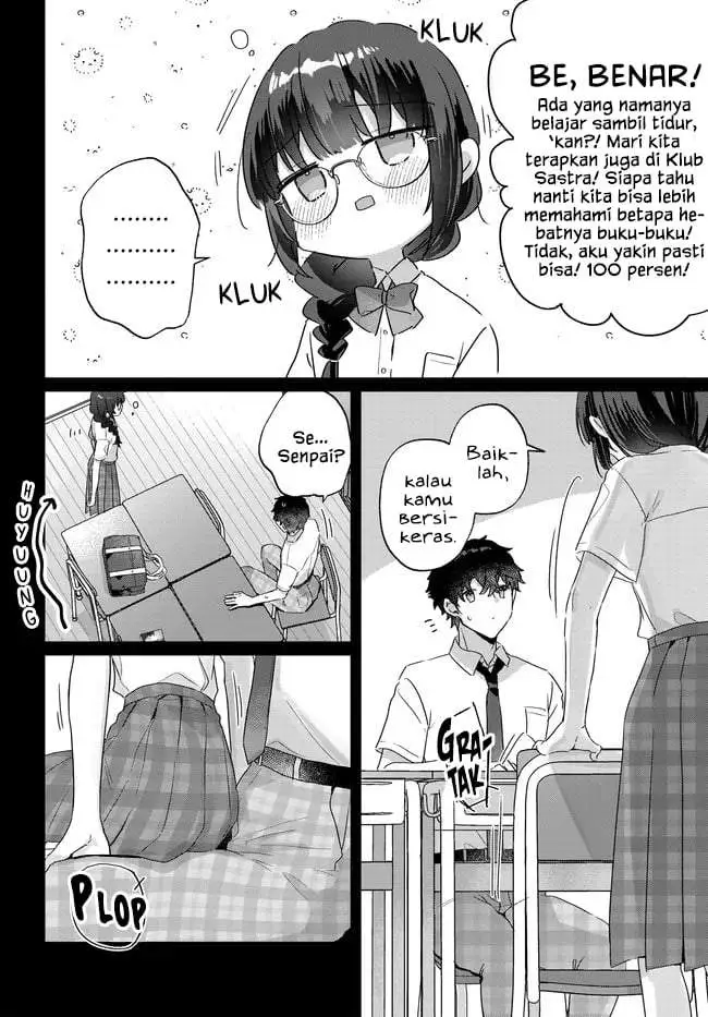 Chiisakute Kawaii Bungeibu no Chiteki na Senpai o, Hiza no Ue ni Nosetara Mainichi Suwattekuru you ni natta Chapter 4.1