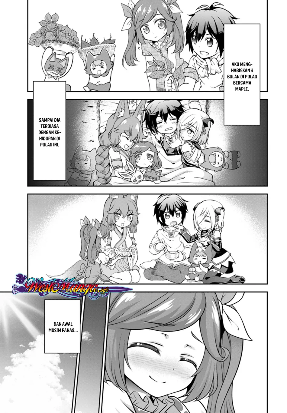 Tenohira Kaitakumura de Isekai Kenkouki ~Fueteku Yome-tachi to Nonbiri Mujintou Raifu~ Chapter 9