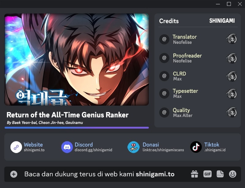 Return Of The All-Time Genius Ranker Chapter 32