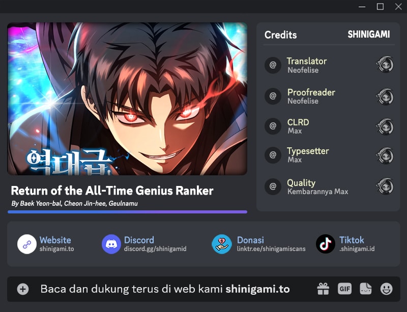 Return Of The All-Time Genius Ranker Chapter 21