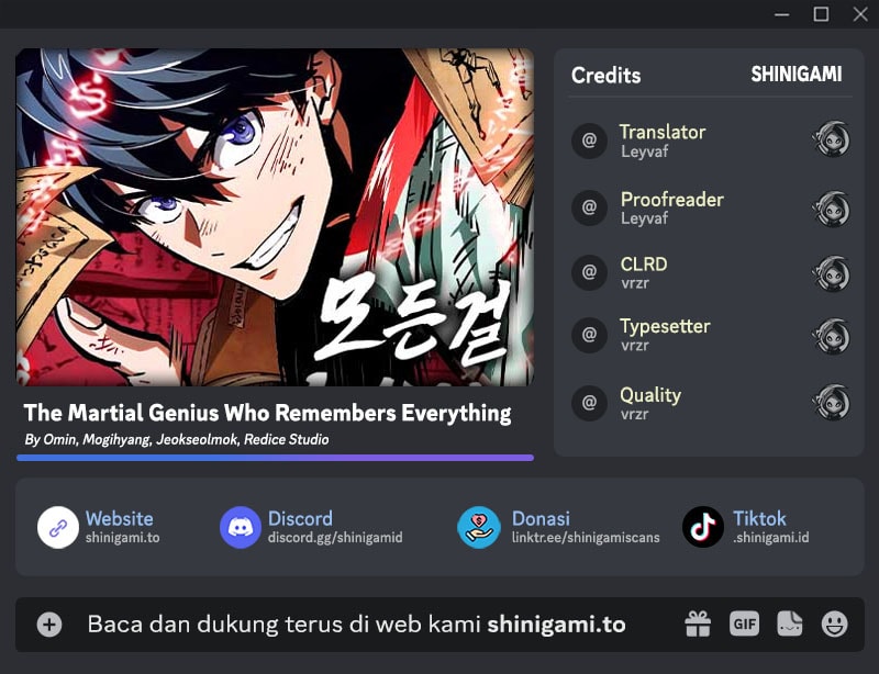 The Martial Genius Who Remembers Everything Chapter 6
