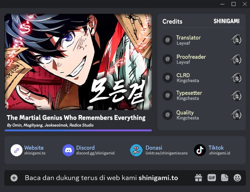 The Martial Genius Who Remembers Everything Chapter 7