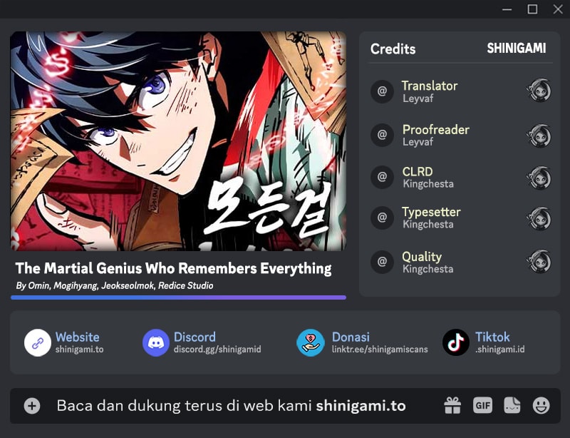 The Martial Genius Who Remembers Everything Chapter 12
