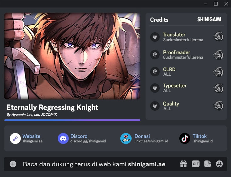 Eternally Regressing Knight Chapter 108