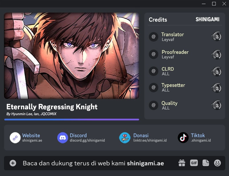 Eternally Regressing Knight Chapter 107