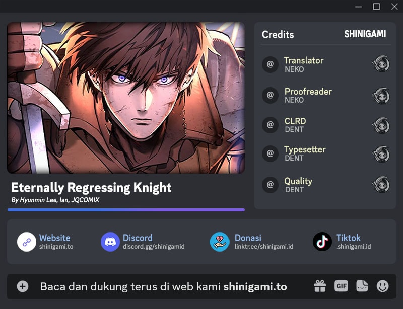 Eternally Regressing Knight Chapter 109