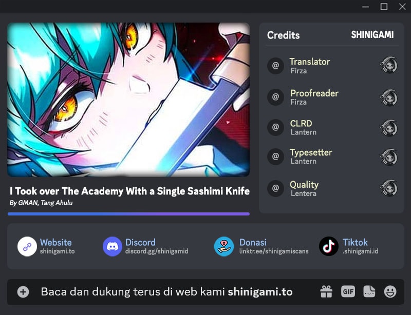 I Took over The Academy With a Single Sashimi Knife Chapter 77