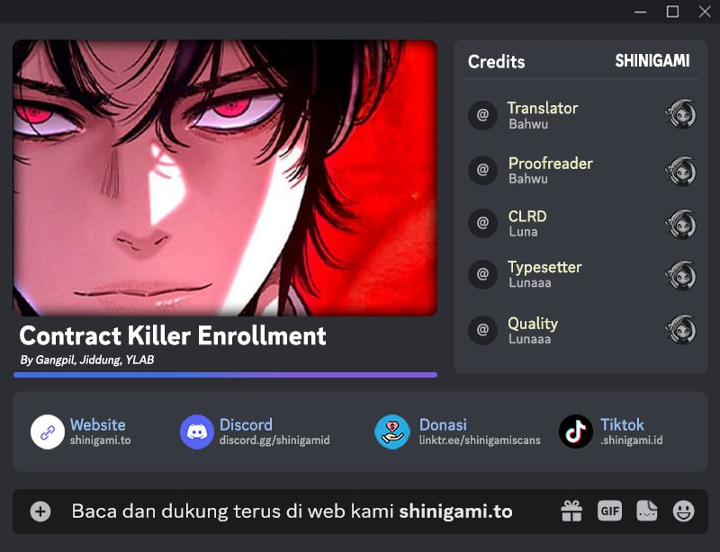 Contract Killer Enrollment Chapter 10