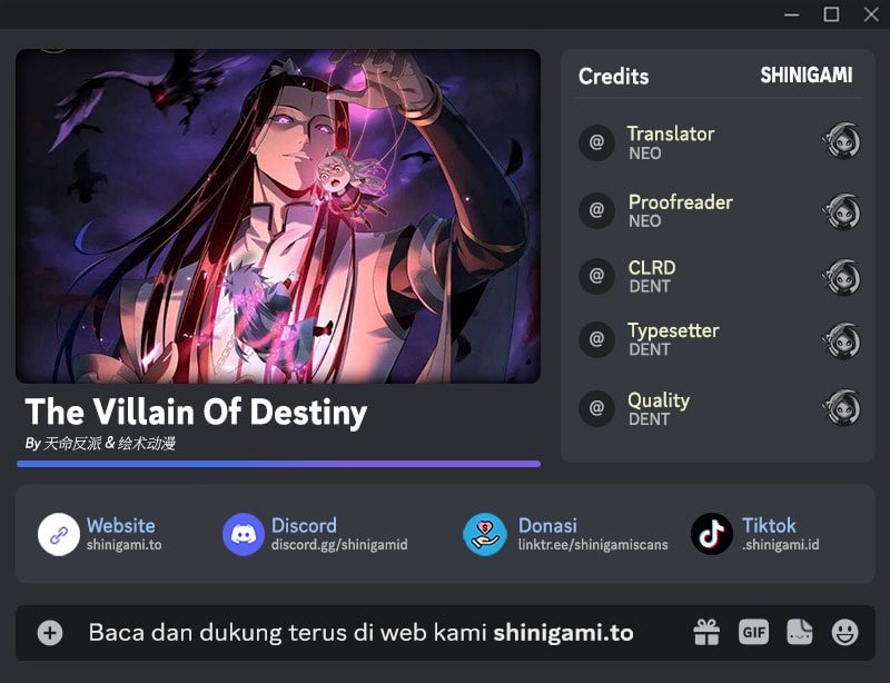 The Villain Of Destiny Chapter 327