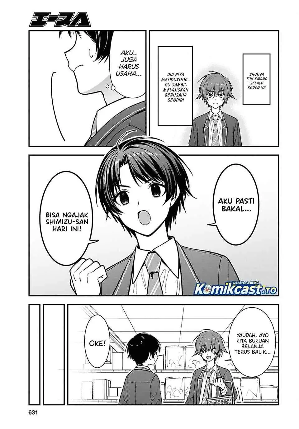 Tonari no Seki no Yankee Shimizu-san ga Kami o Kuroku Sometekita Chapter 19