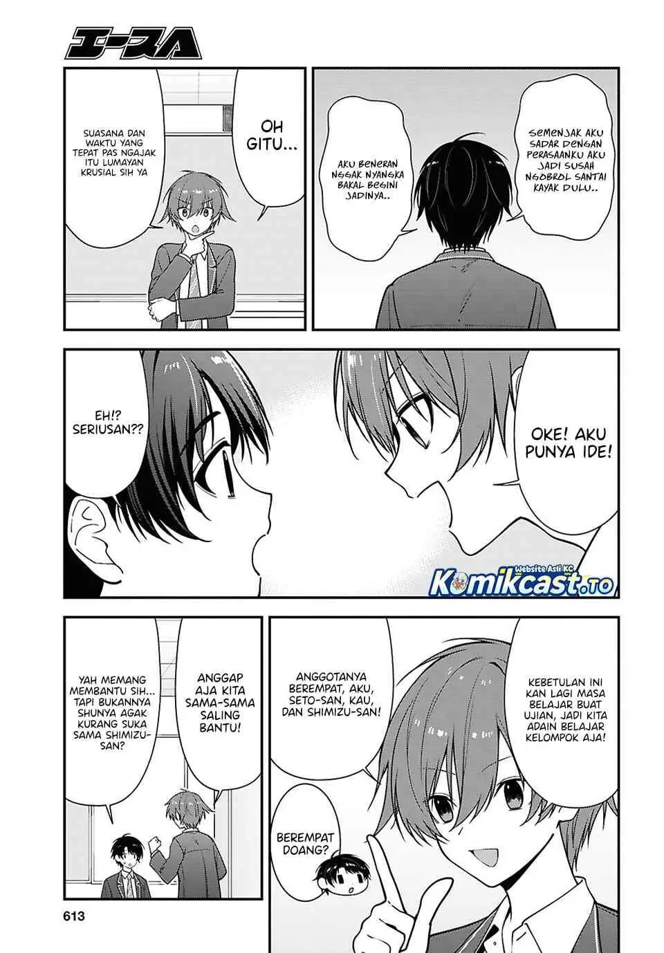 Tonari no Seki no Yankee Shimizu-san ga Kami o Kuroku Sometekita Chapter 19