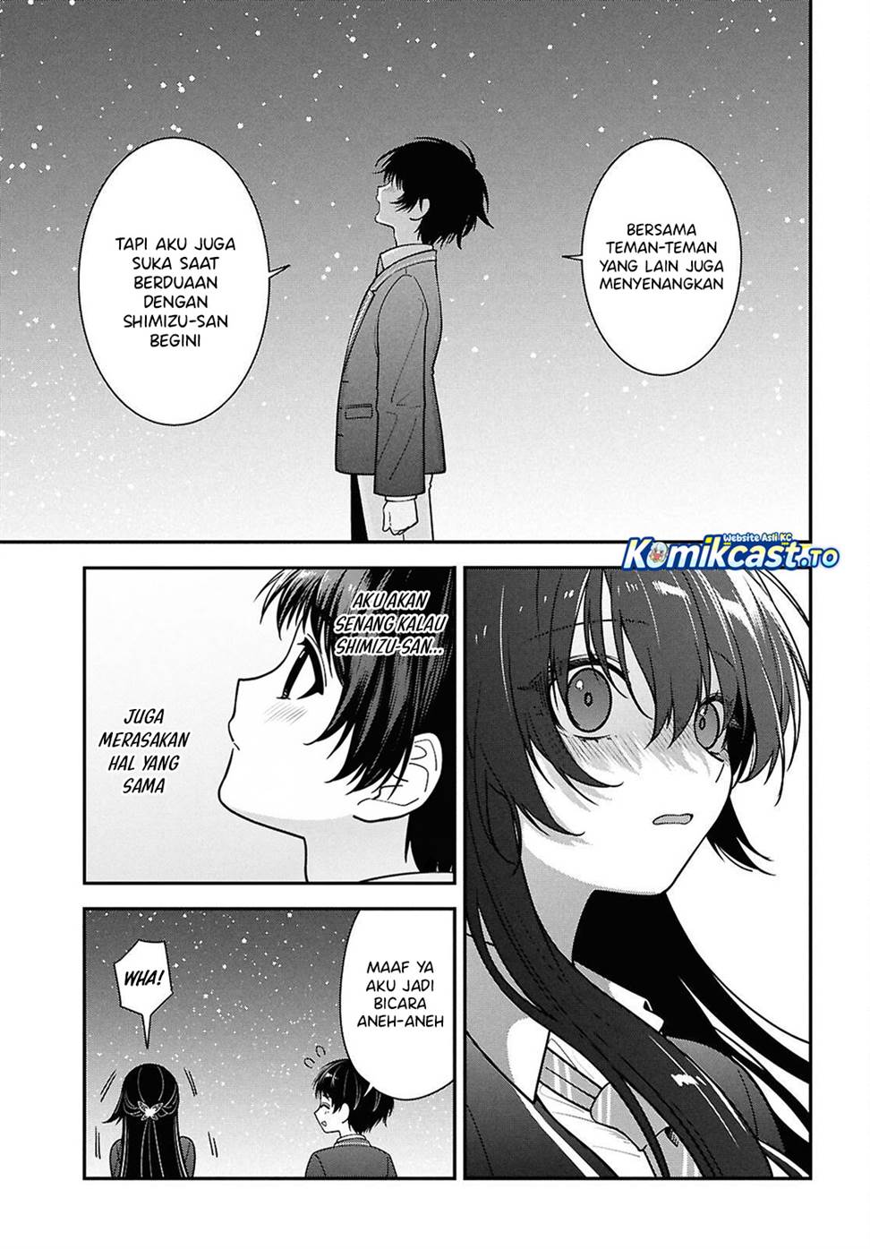 Tonari no Seki no Yankee Shimizu-san ga Kami o Kuroku Sometekita Chapter 15