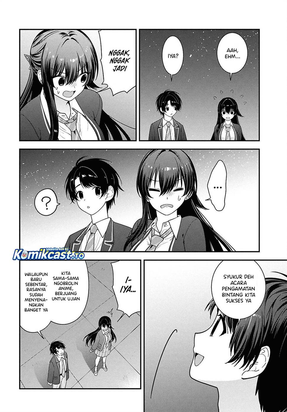 Tonari no Seki no Yankee Shimizu-san ga Kami o Kuroku Sometekita Chapter 15