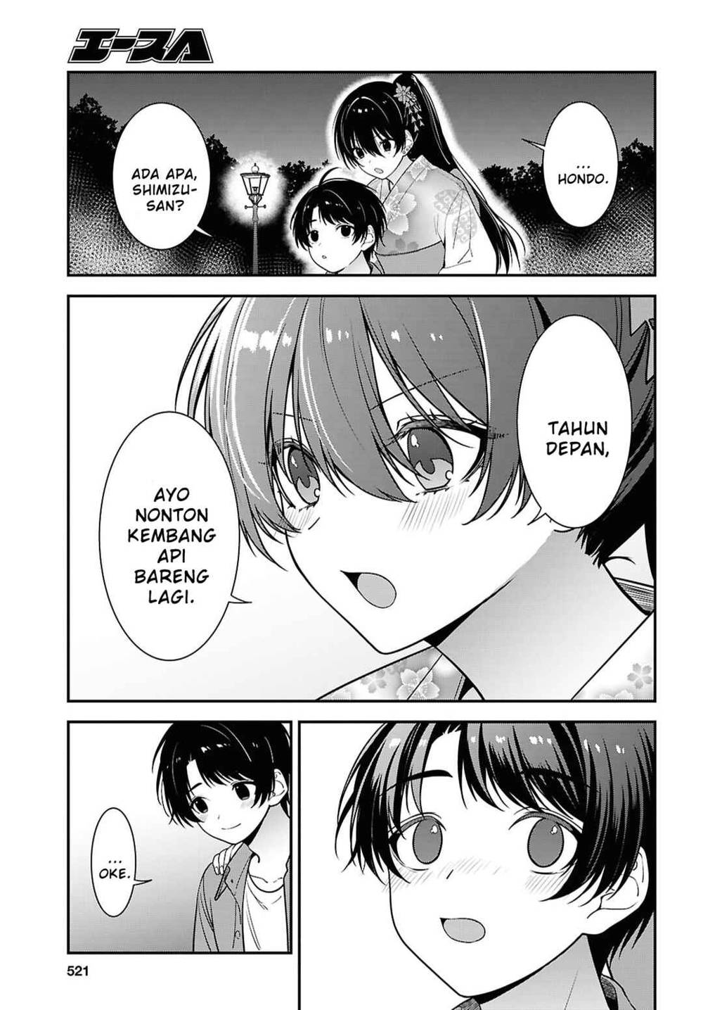 Tonari no Seki no Yankee Shimizu-san ga Kami o Kuroku Sometekita Chapter 16