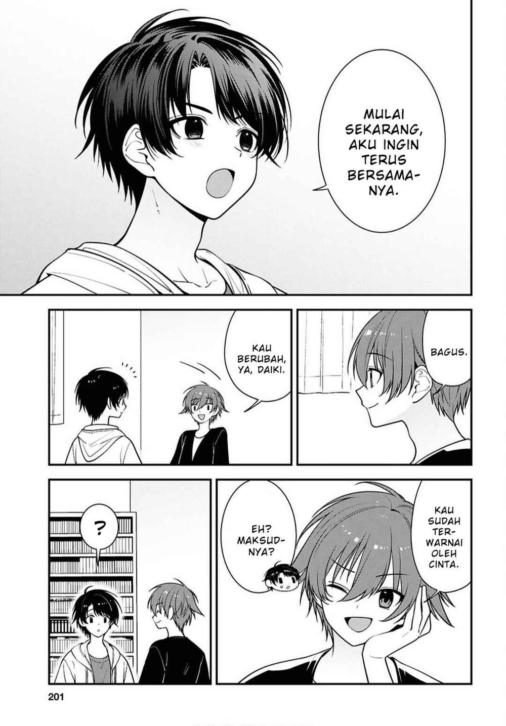 Tonari no Seki no Yankee Shimizu-san ga Kami o Kuroku Sometekita Chapter 17