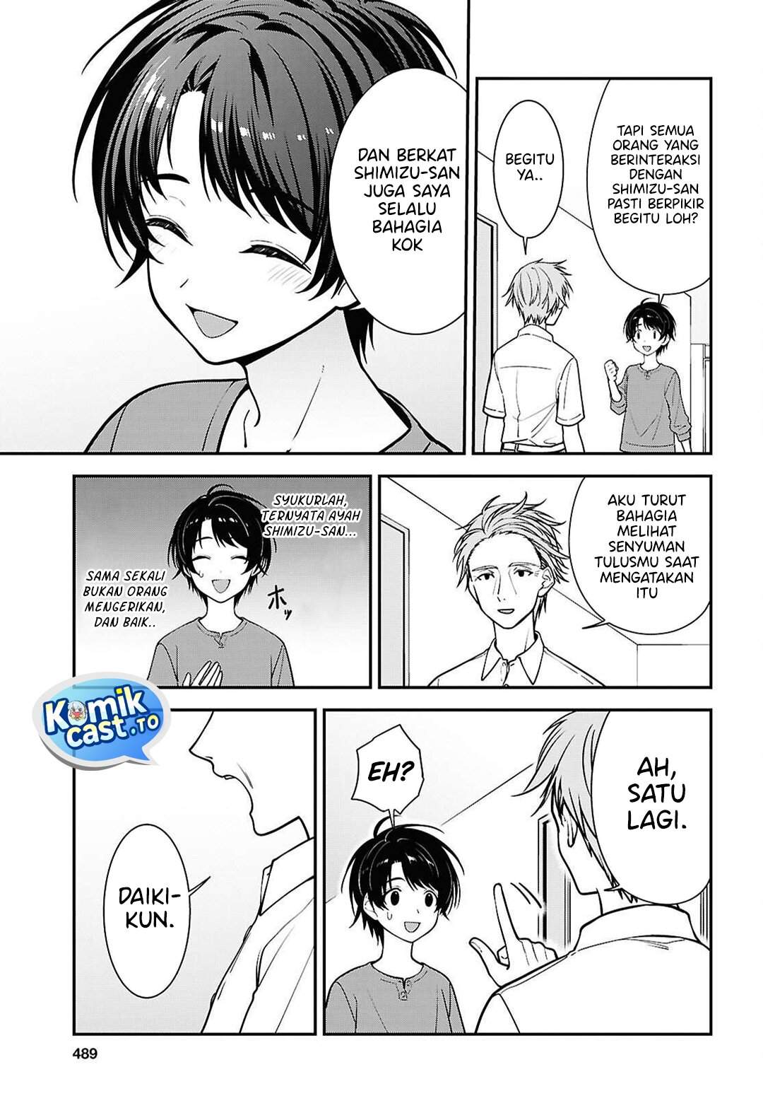 Tonari no Seki no Yankee Shimizu-san ga Kami o Kuroku Sometekita Chapter 18