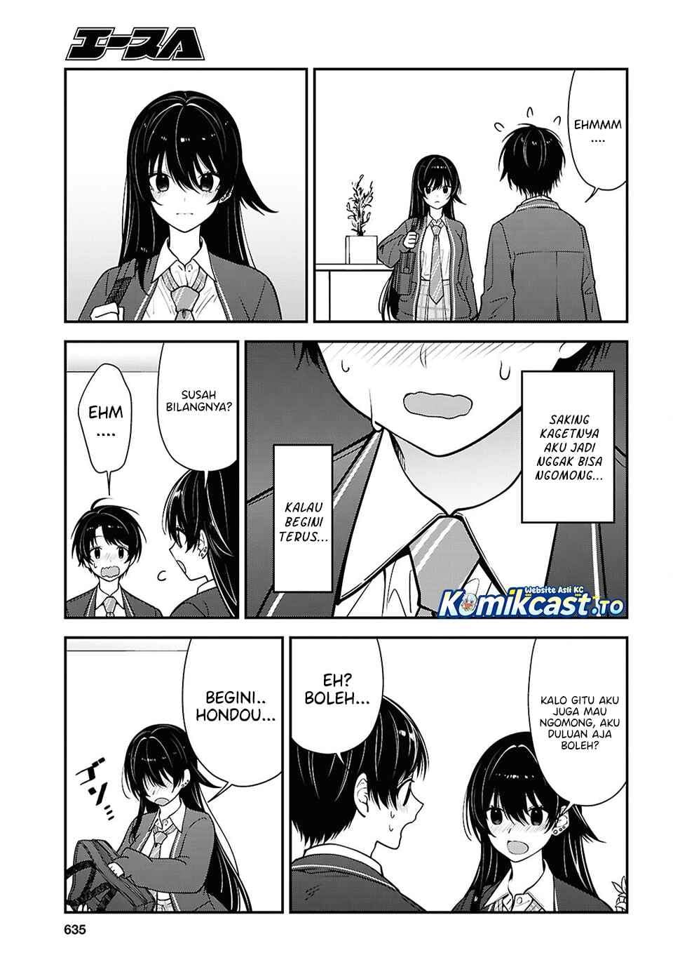 Tonari no Seki no Yankee Shimizu-san ga Kami o Kuroku Sometekita Chapter 19
